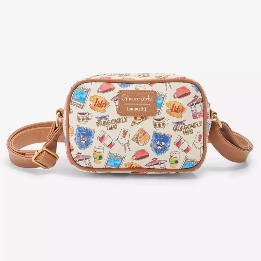 NWT Loungefly Gilmore Girls Icons Camera Crossbody Bag